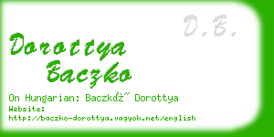 dorottya baczko business card